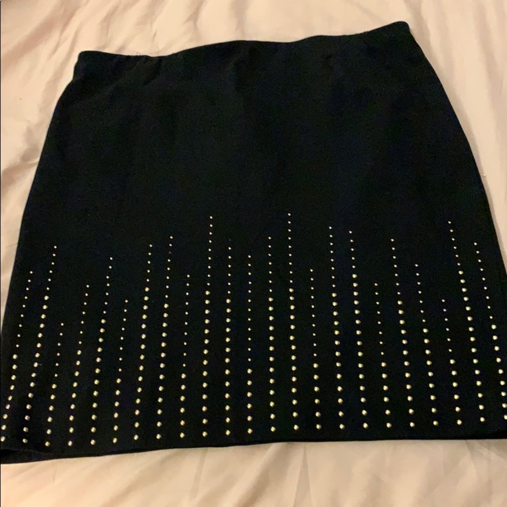 Premise black studded skirt size 14